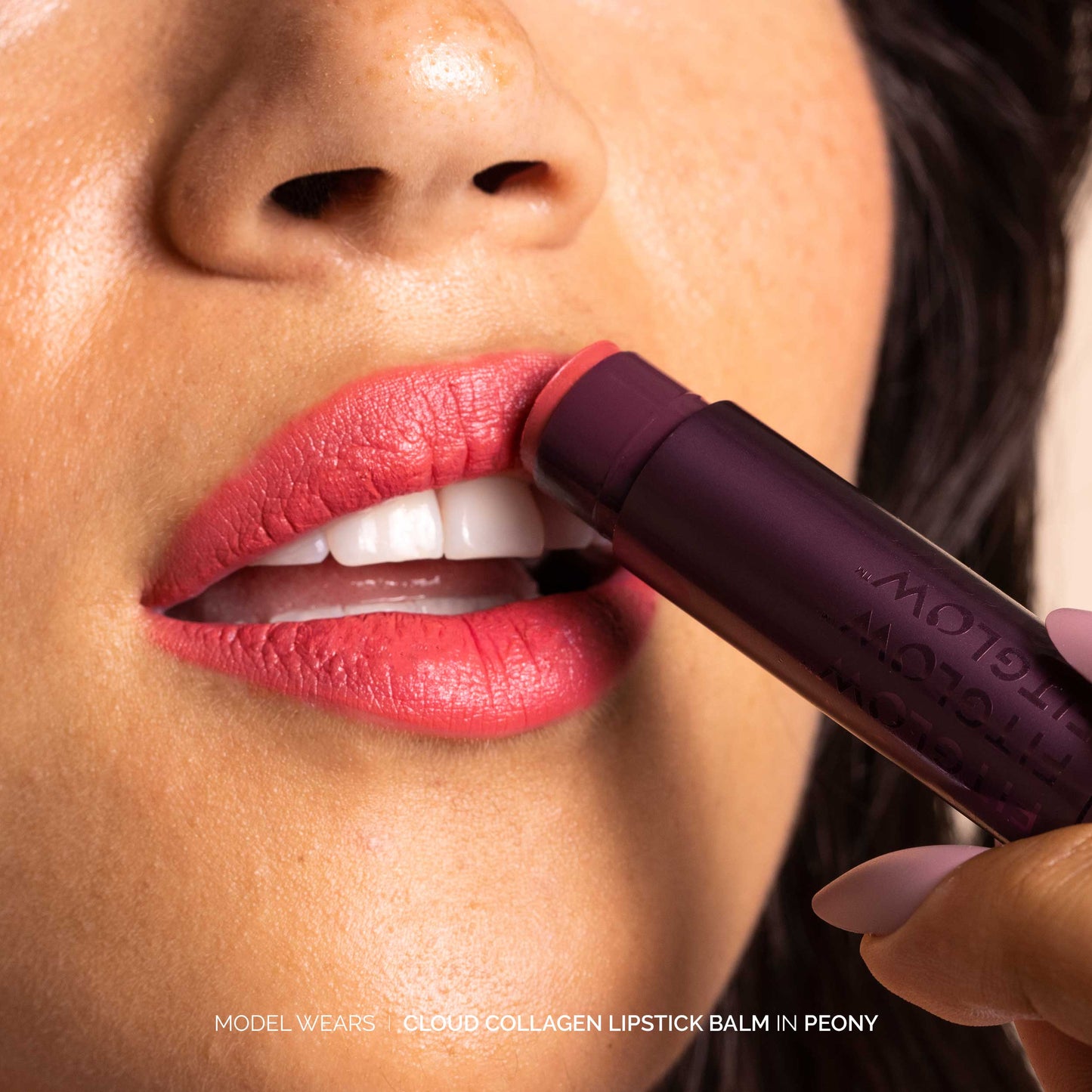 Fitglow Beauty - Cloud Collagen Lipstick + Cheek - Calla - Soft Matte Beige Nude Pink