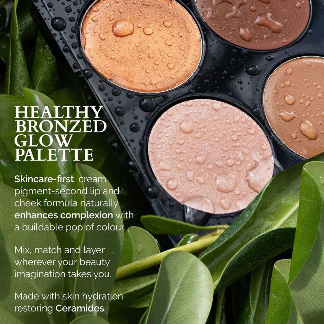 Fitglow Beauty - Multi-Use Ceramide Cream Lip + Cheek Palette-Healthy Glow
