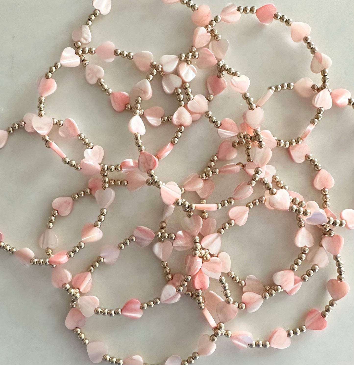 Jeny Baker Designs - Pippa Pink Bracelets - Solo Heart