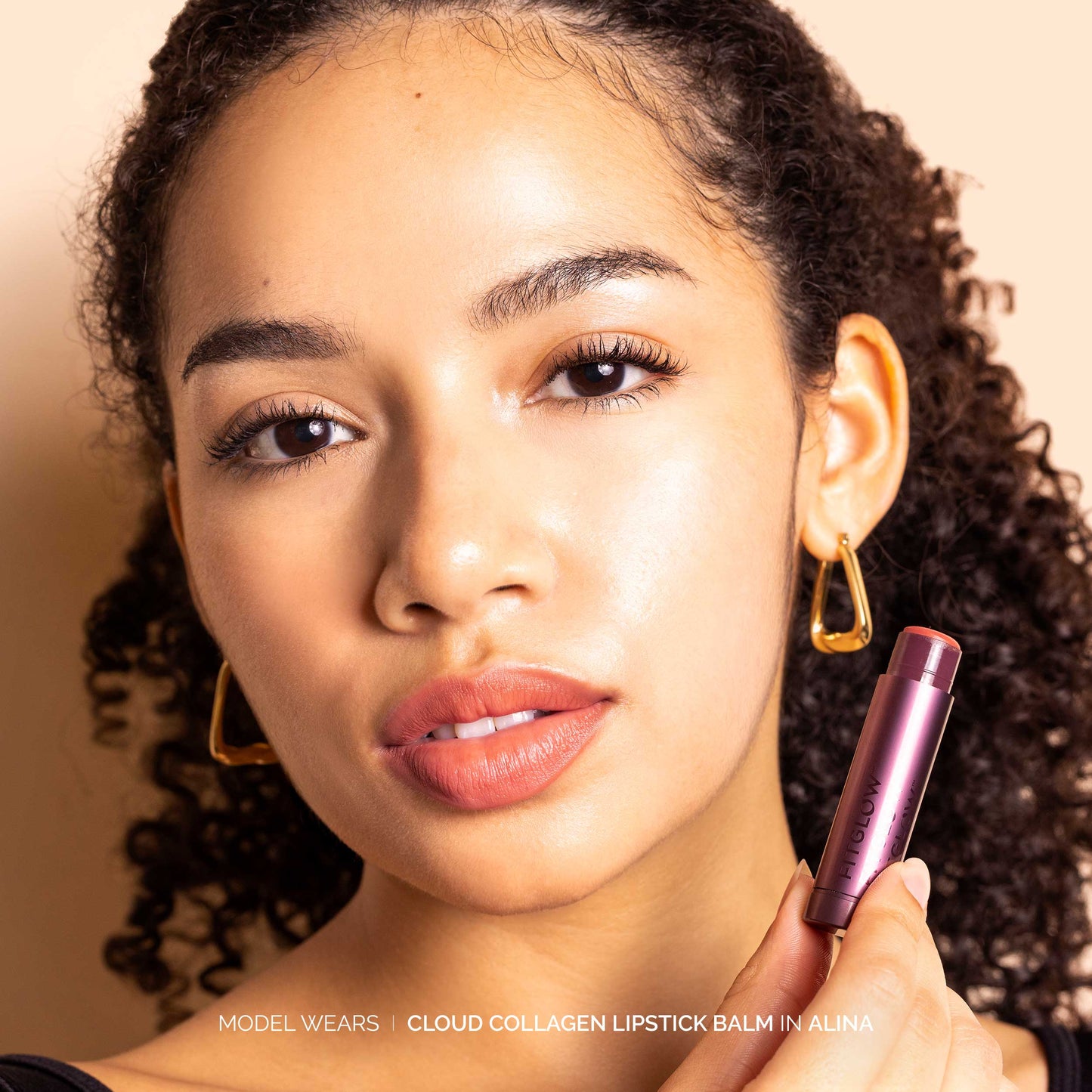 Fitglow Beauty - Cloud Collagen Lipstick + Cheek - Calla - Soft Matte Beige Nude Pink