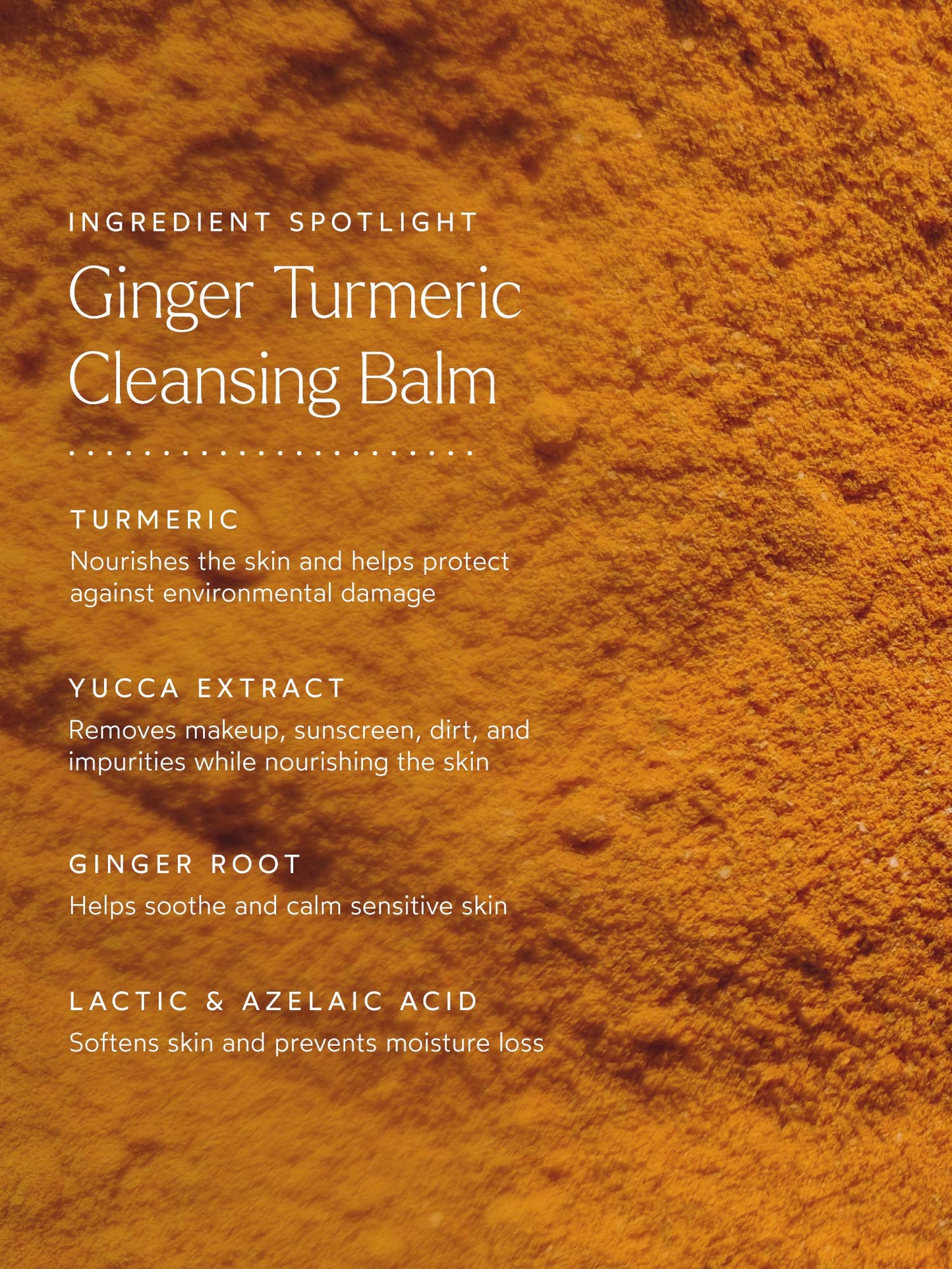 True Botanicals - Calm Ginger Turmeric Cleansing Balm - Full Size (3.4 oz | 100 ml)