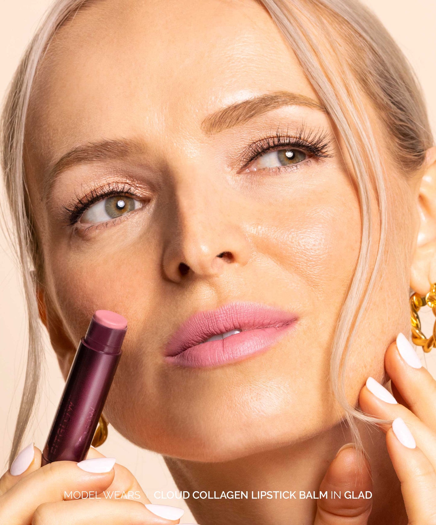 Fitglow Beauty - Cloud Collagen Lipstick + Cheek - Port - Soft Matte Black Plum
