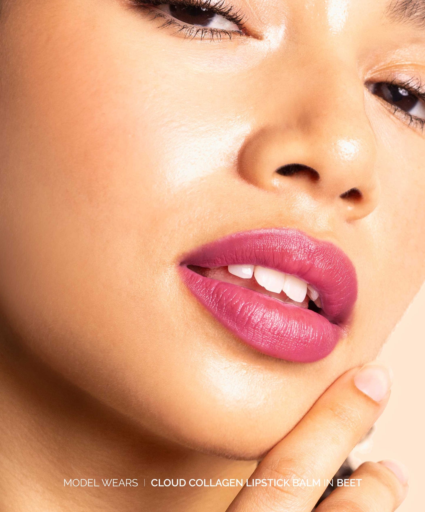 Fitglow Beauty - Cloud Collagen Lipstick + Cheek - Port - Soft Matte Black Plum