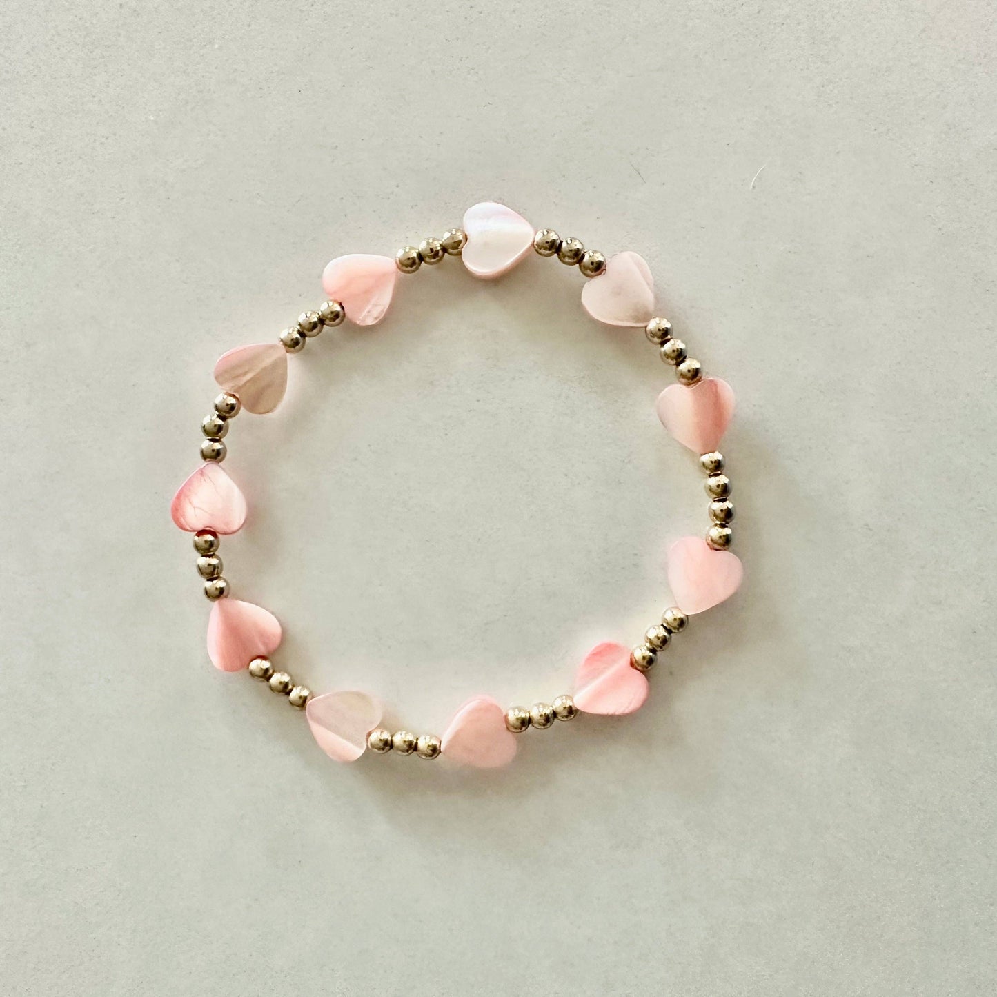 Jeny Baker Designs - Pippa Pink Bracelets - Solo Heart