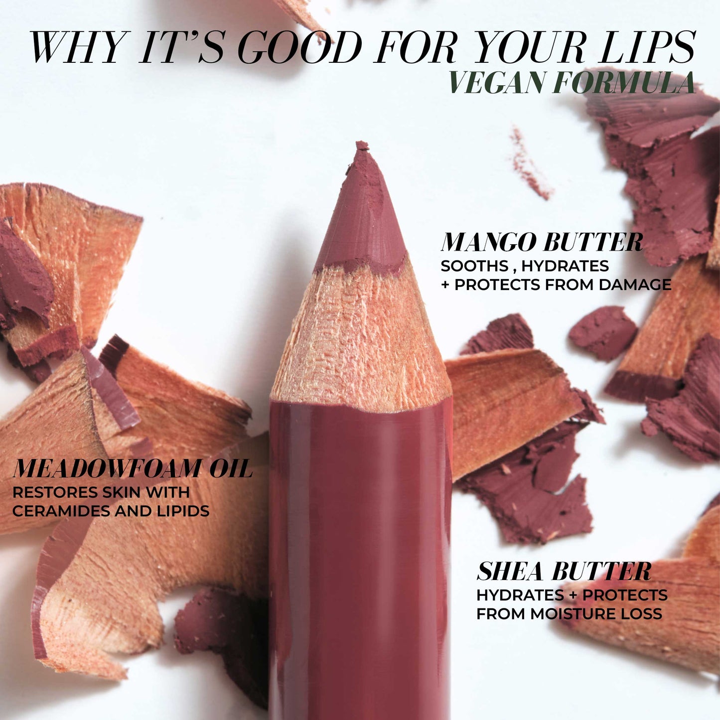 Fitglow Beauty - Vegan Lip Liner - Muted Mauve