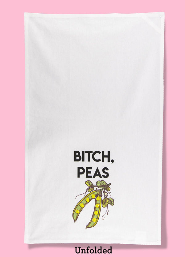 Bad Grandma Designs - Bitch, Peas Dishtowel