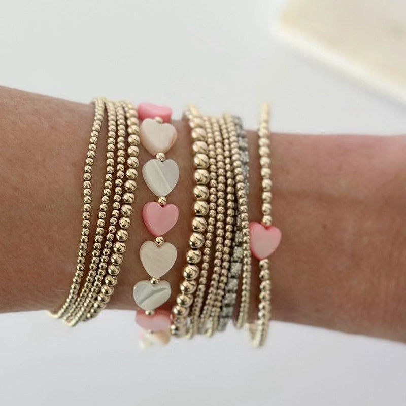 Jeny Baker Designs - Sweetheart Valentine Bracelet - Pink