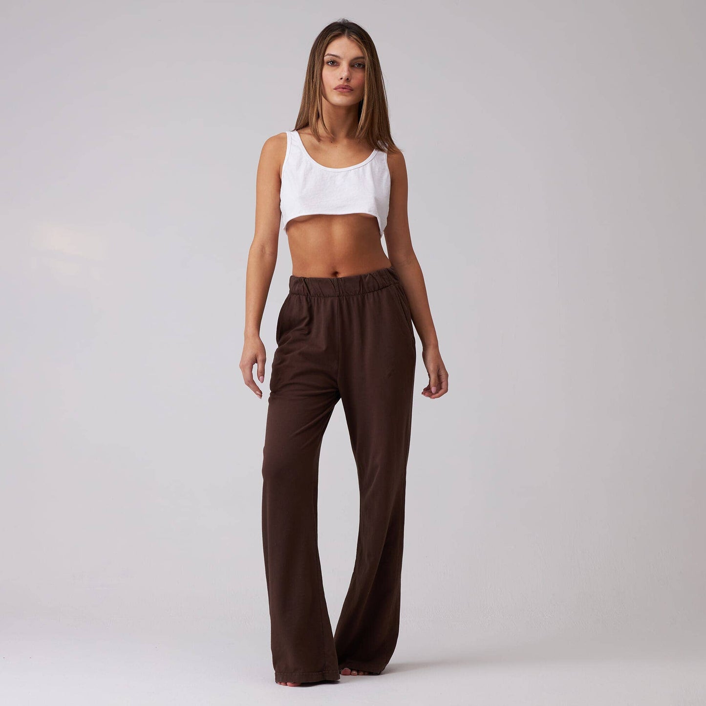 Talentless - WOMENS FRENCH TERRY LOUNGE PANT - Bone / M