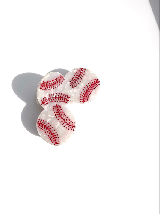 Solar Eclipse - Hand-painted Homerun Baseball Hair Clip | Eco-Friendly