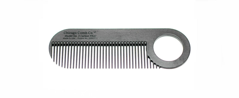 Chicago Comb Co. - Model No. 2 Carbon Fiber Comb
