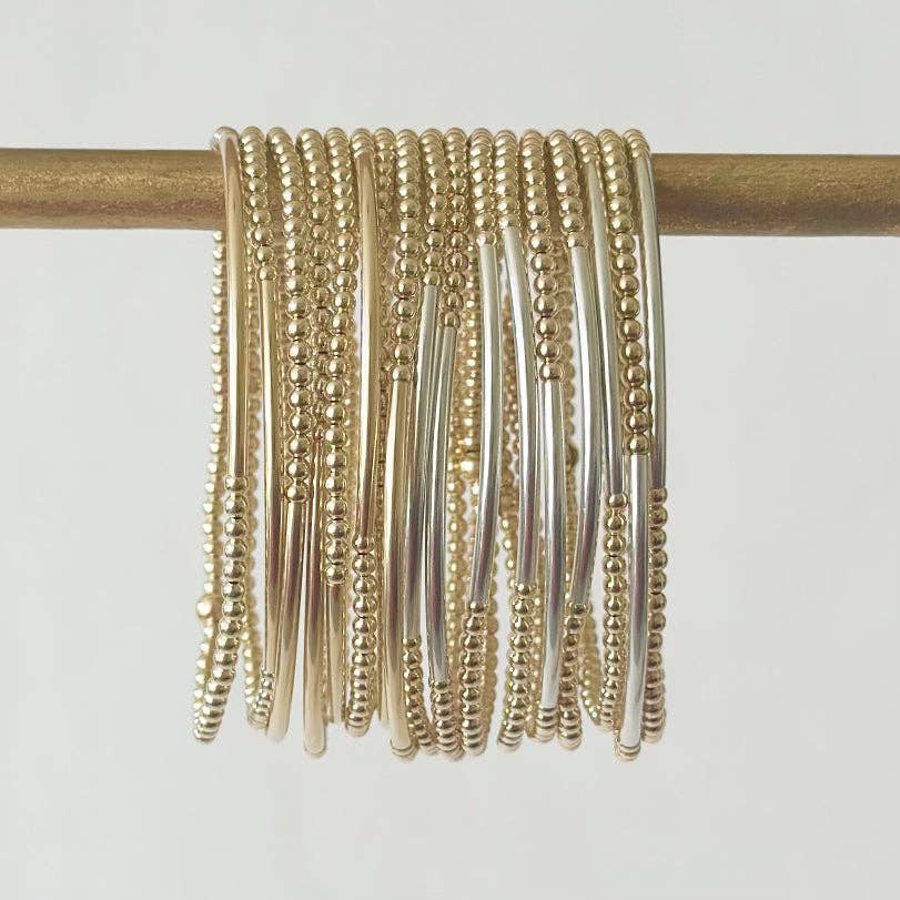 Jeny Baker Designs - Bella Bar Bracelets - Gold Bar