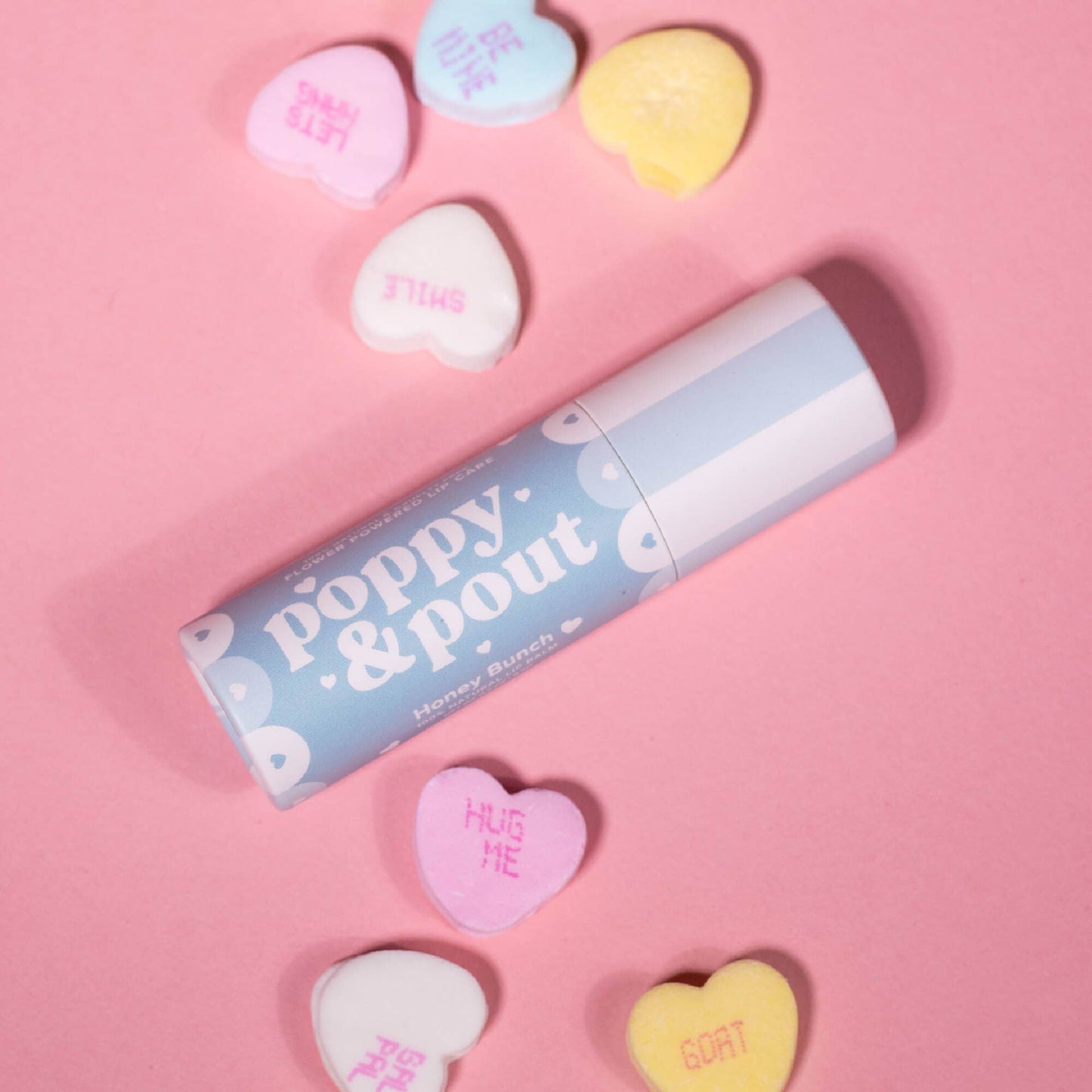 Poppy & Pout - Lip Balm Gift Set, "Valentine's Day" Honey Bunch