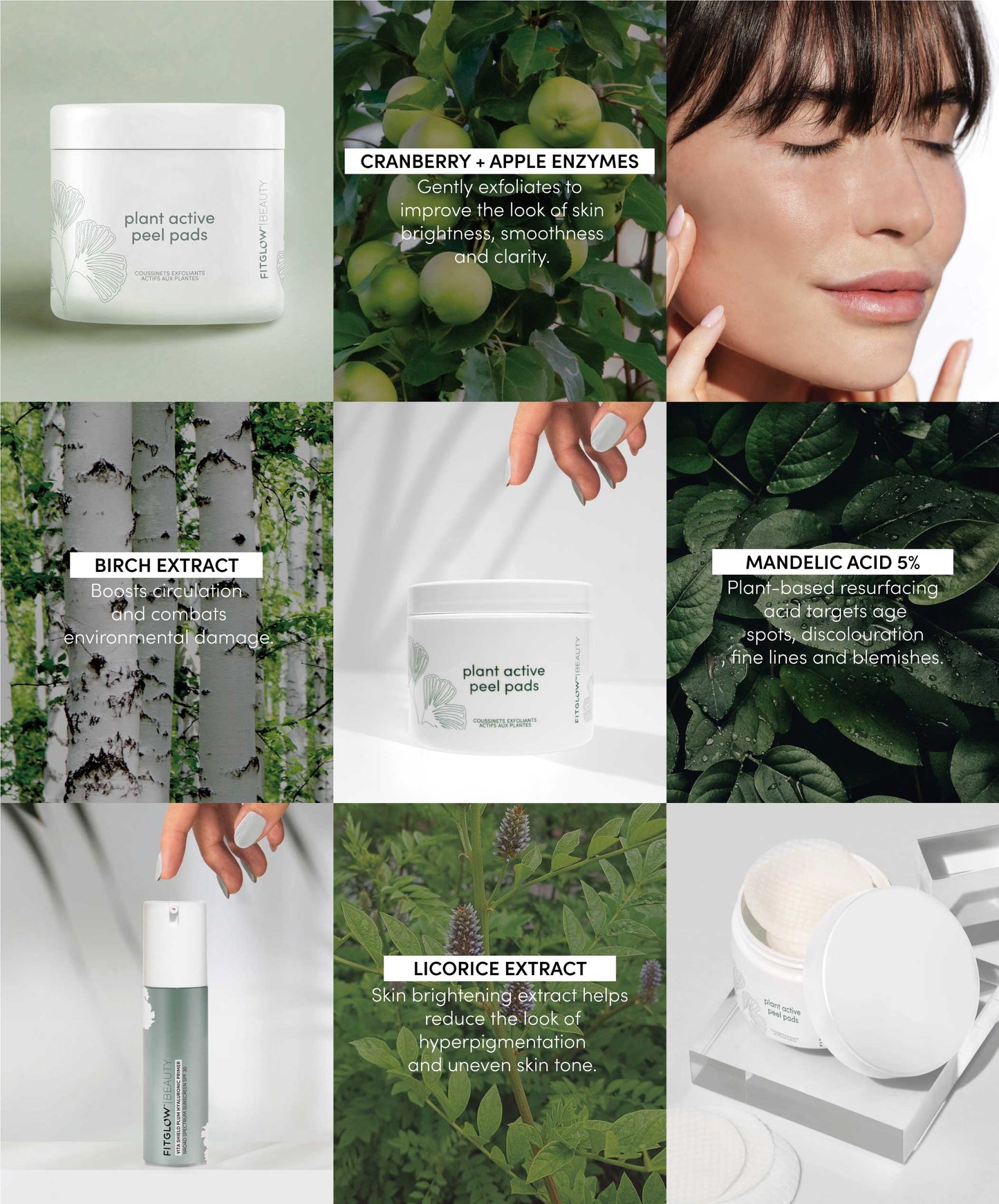 Fitglow Beauty - Plant Active Peel Pads