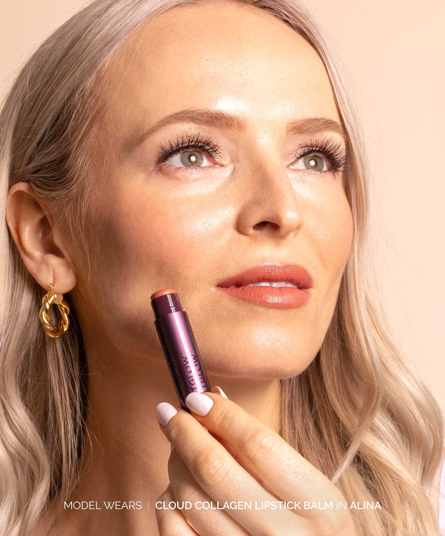 Fitglow Beauty - Cloud Collagen Lipstick + Cheek - Port - Soft Matte Black Plum