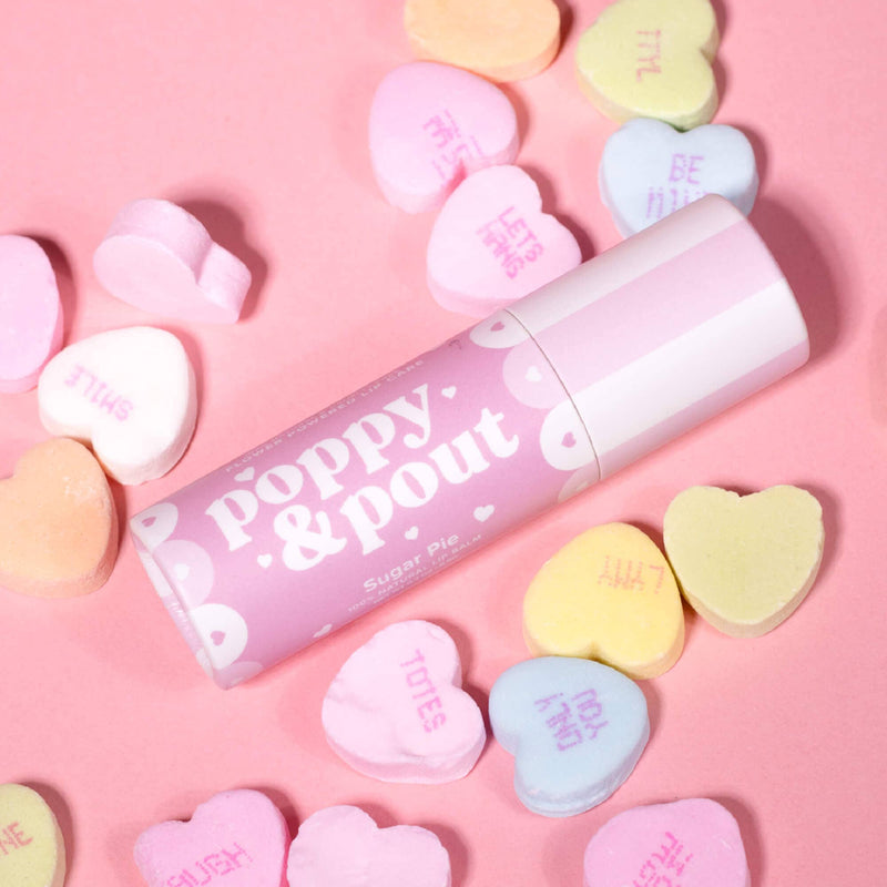 Poppy & Pout - Lip Balm Gift Set, "Valentine's Day" Sugar Pie