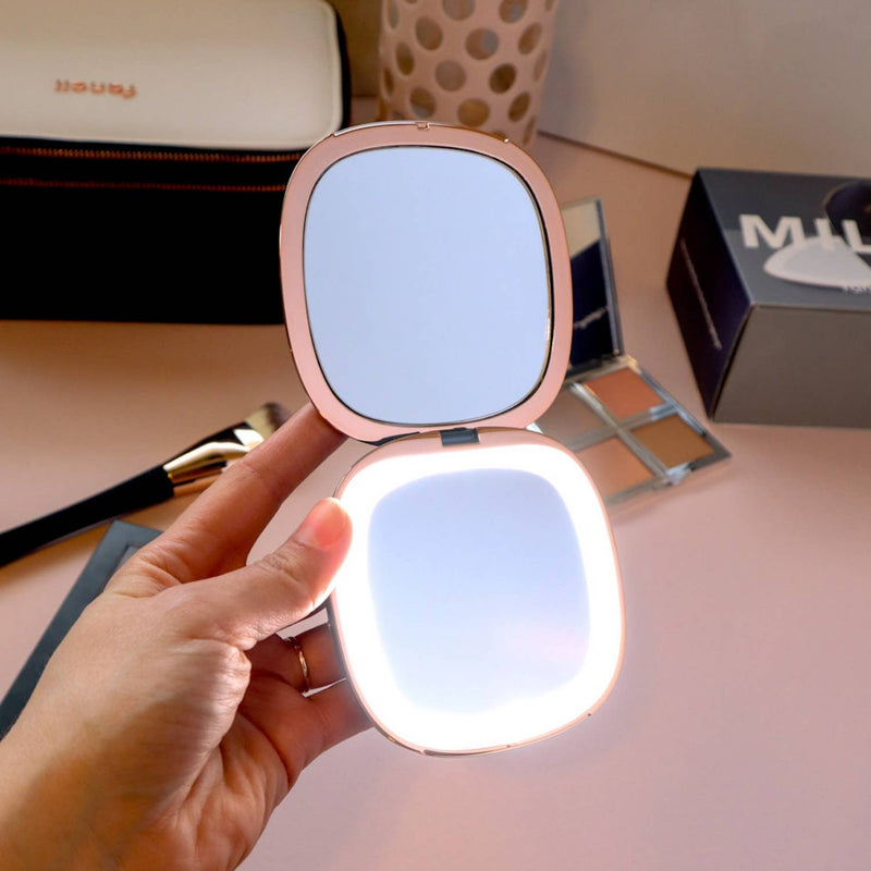 Fancii - Mila Rechargeable Compact Mirror - White