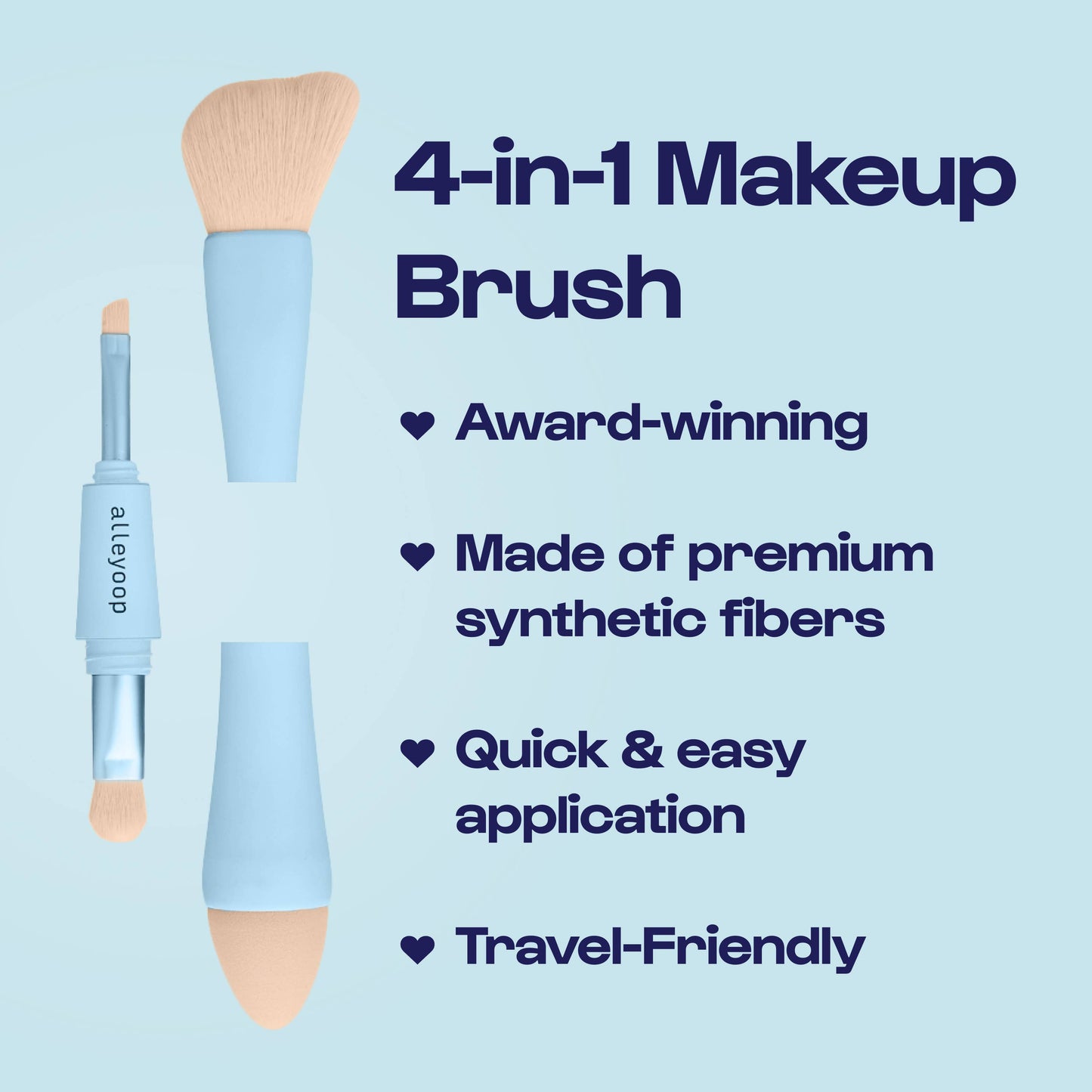 Alleyoop Makeup - Multi-Tasker - 4-in-1 Makeup Brushes