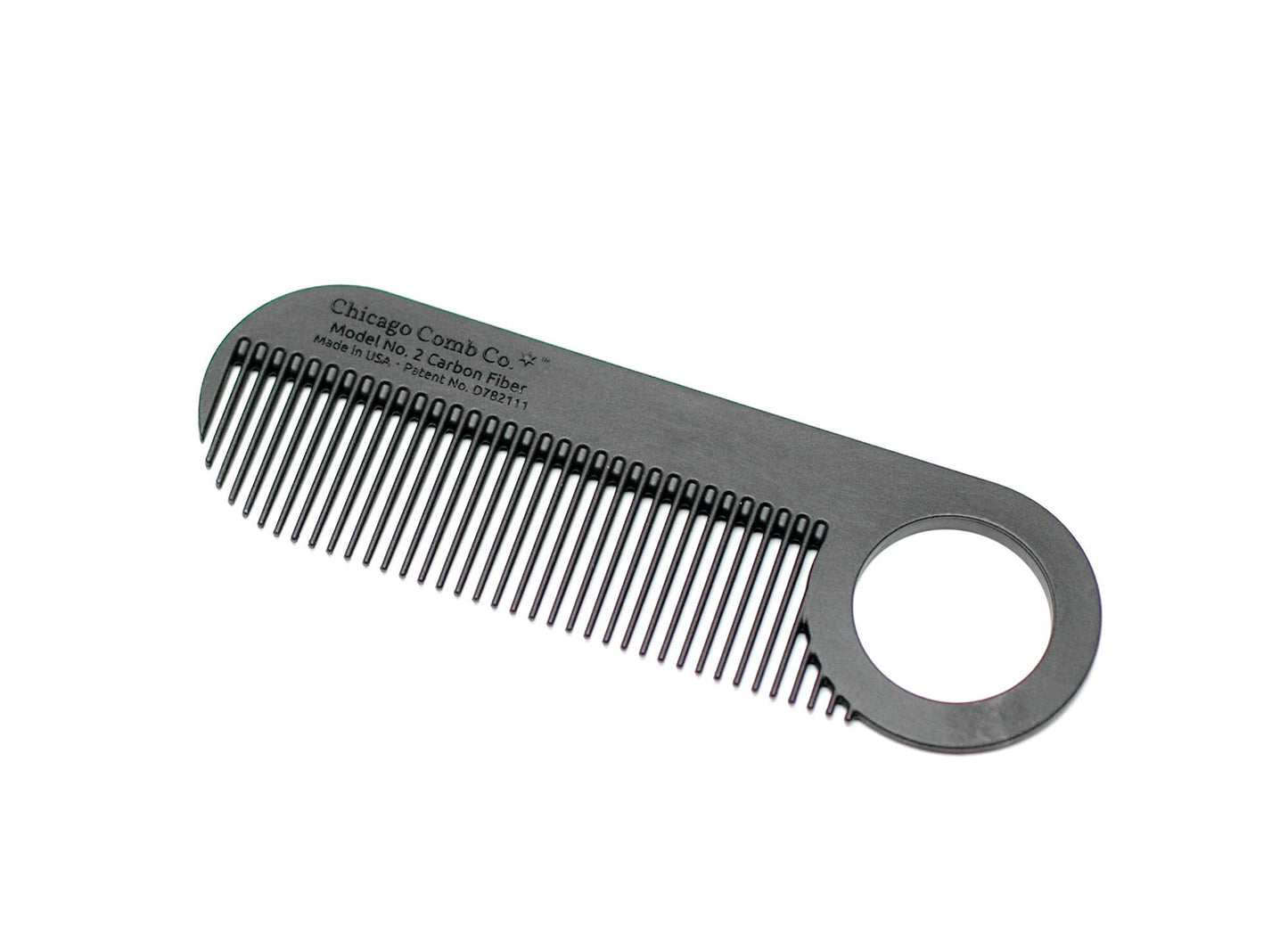 Chicago Comb Co. - Model No. 2 Carbon Fiber Comb