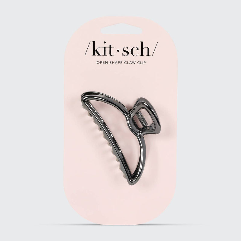 KITSCH - Open Shape Claw Clip - Hematite