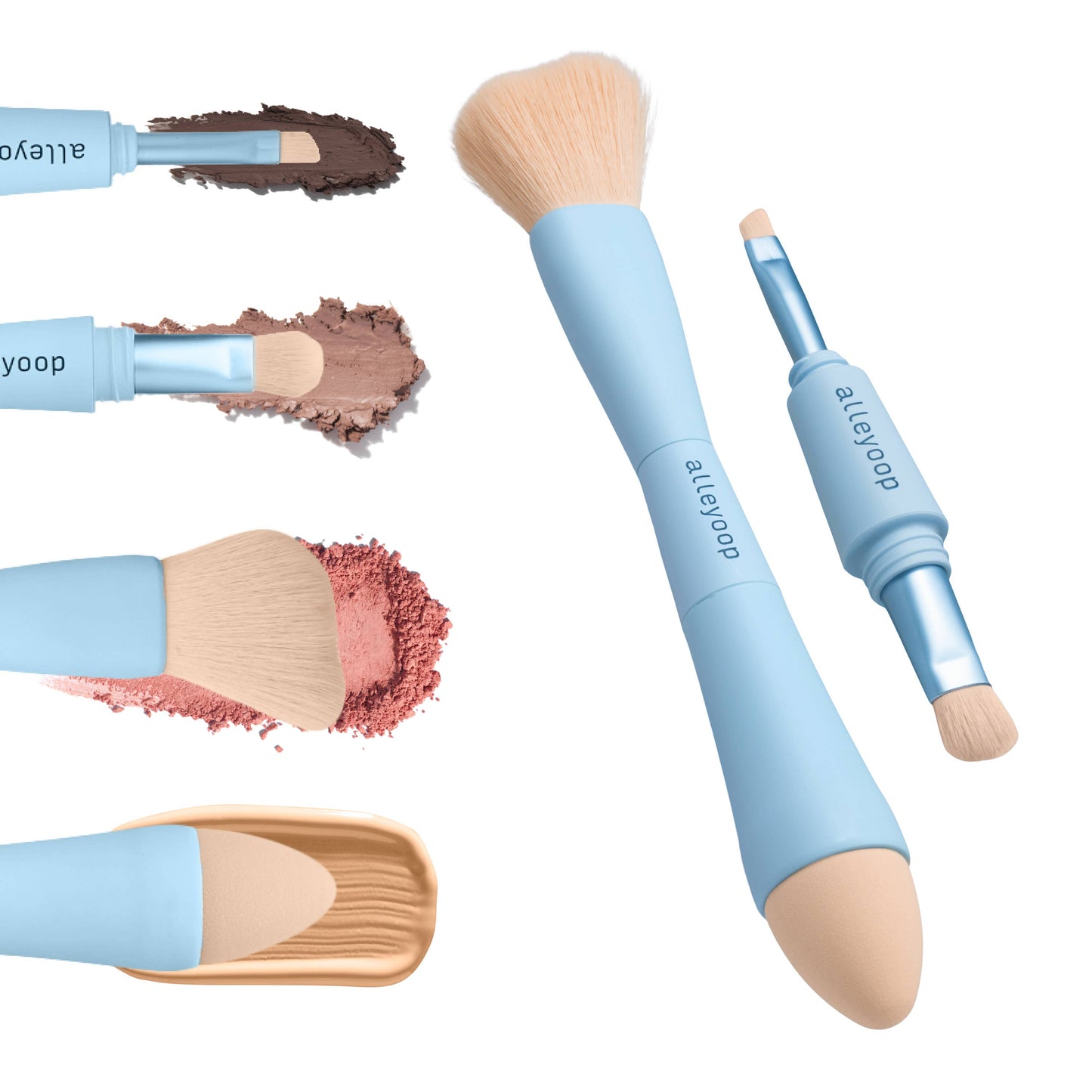 Alleyoop Makeup - Multi-Tasker - 4-in-1 Makeup Brushes