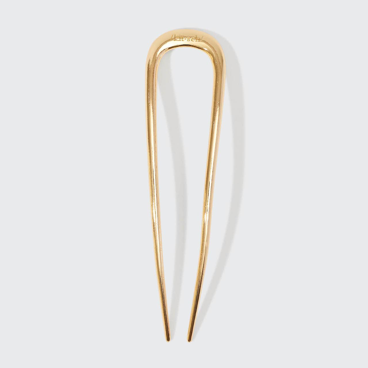 KITSCH - Metal French Hair Pin 1pc- Gold