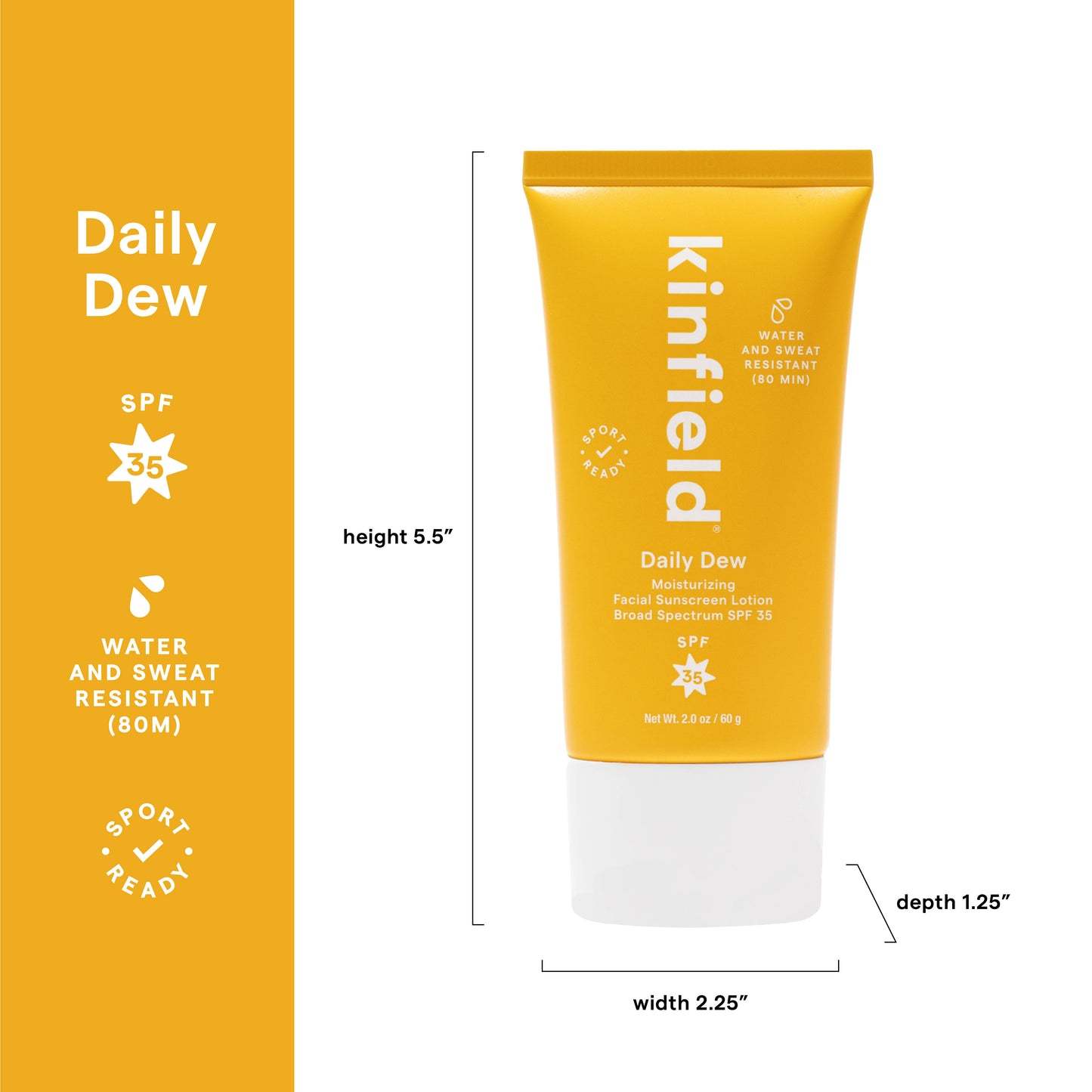 Kinfield - Daily Dew SPF 35 Moisturizing Face Sunscreen