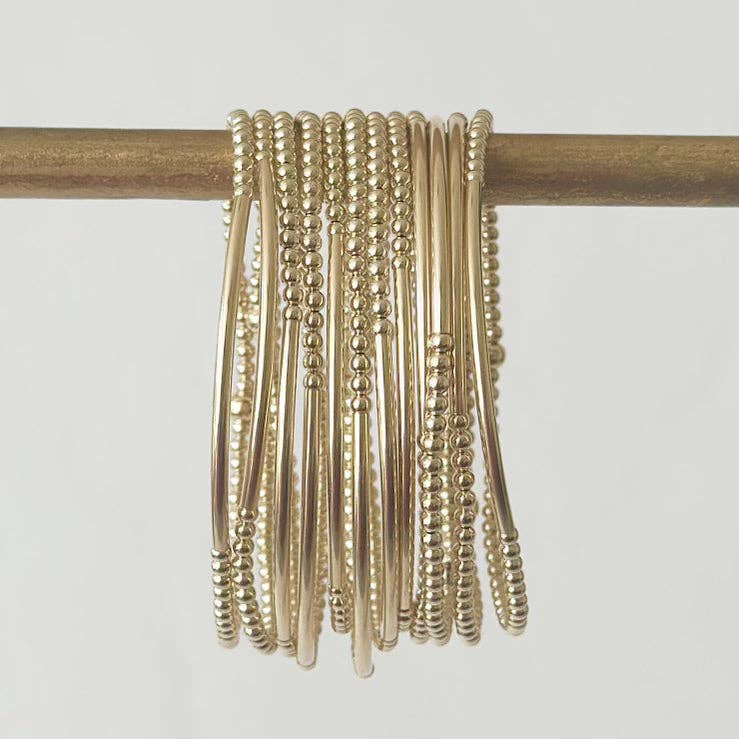 Jeny Baker Designs - Bella Bar Bracelets - Gold Bar