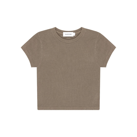 Talentless - WOMENS BABY TEE - Shiitake / M