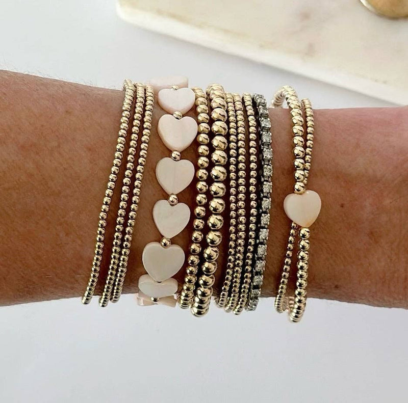 Jeny Baker Designs - Sweetheart Valentine Bracelet - White