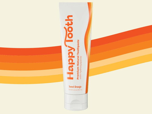 Happy Tooth Products LLC - Natural Hydroxyapatite Toothpaste - Sweet Orange