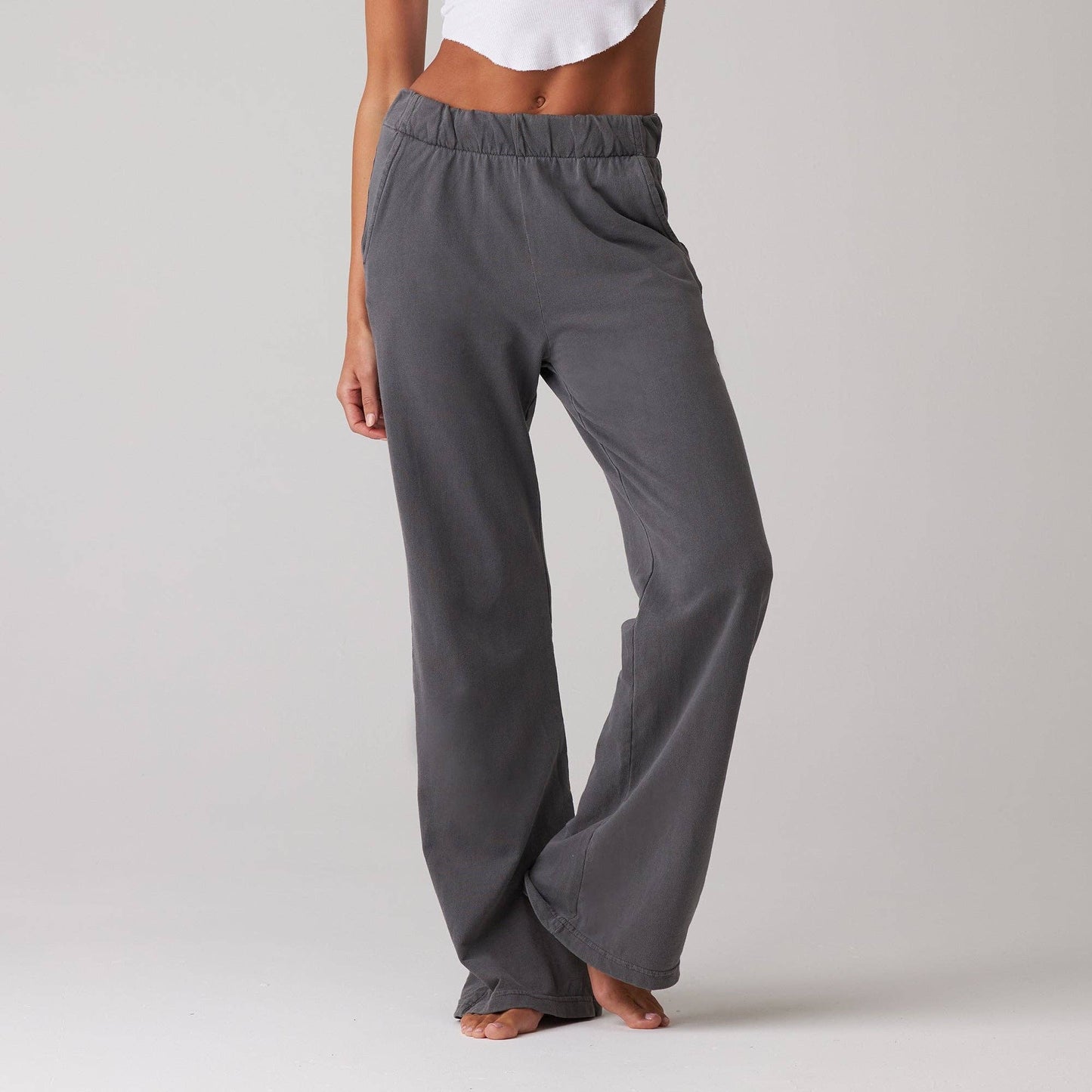 Talentless - WOMENS FRENCH TERRY LOUNGE PANT - Bone / M