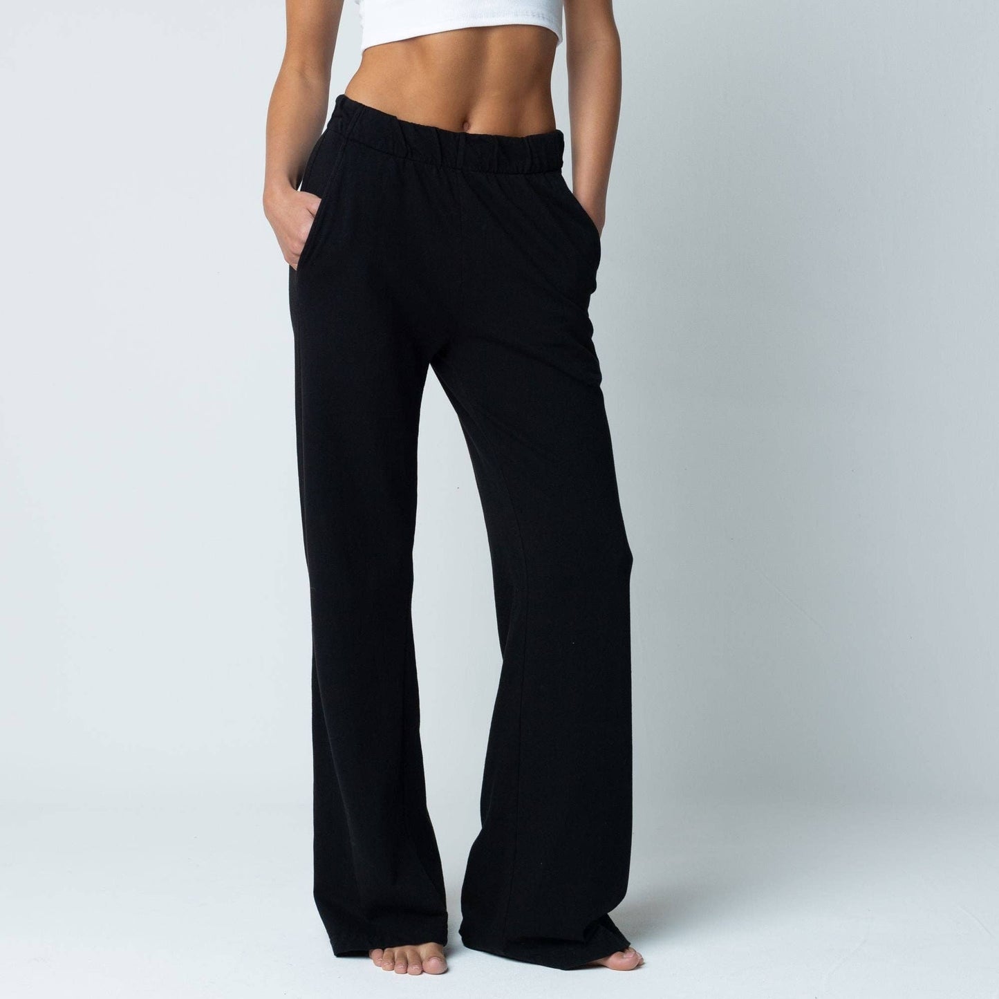 Talentless - WOMENS FRENCH TERRY LOUNGE PANT - Bone / M