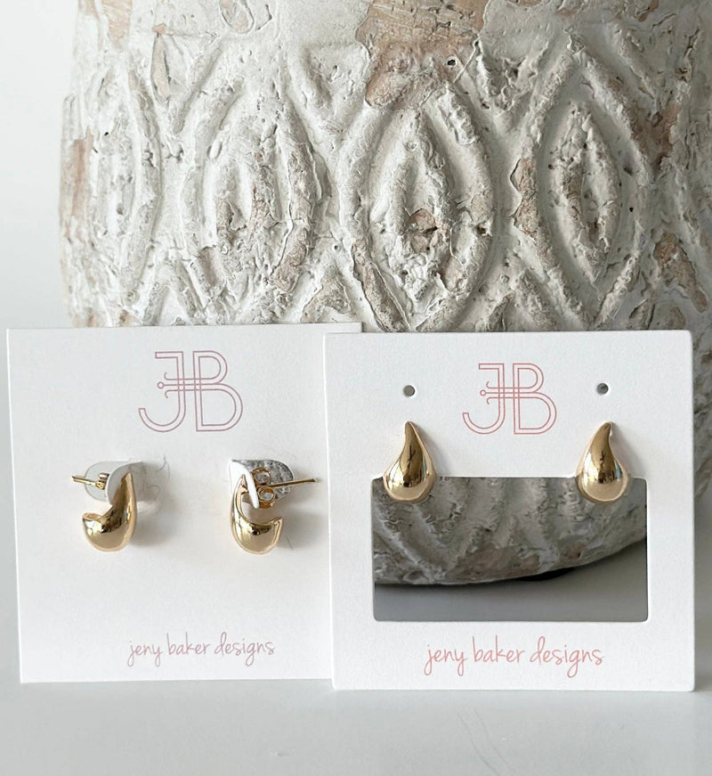 Jeny Baker Designs - Teardrop Earrings, Mini