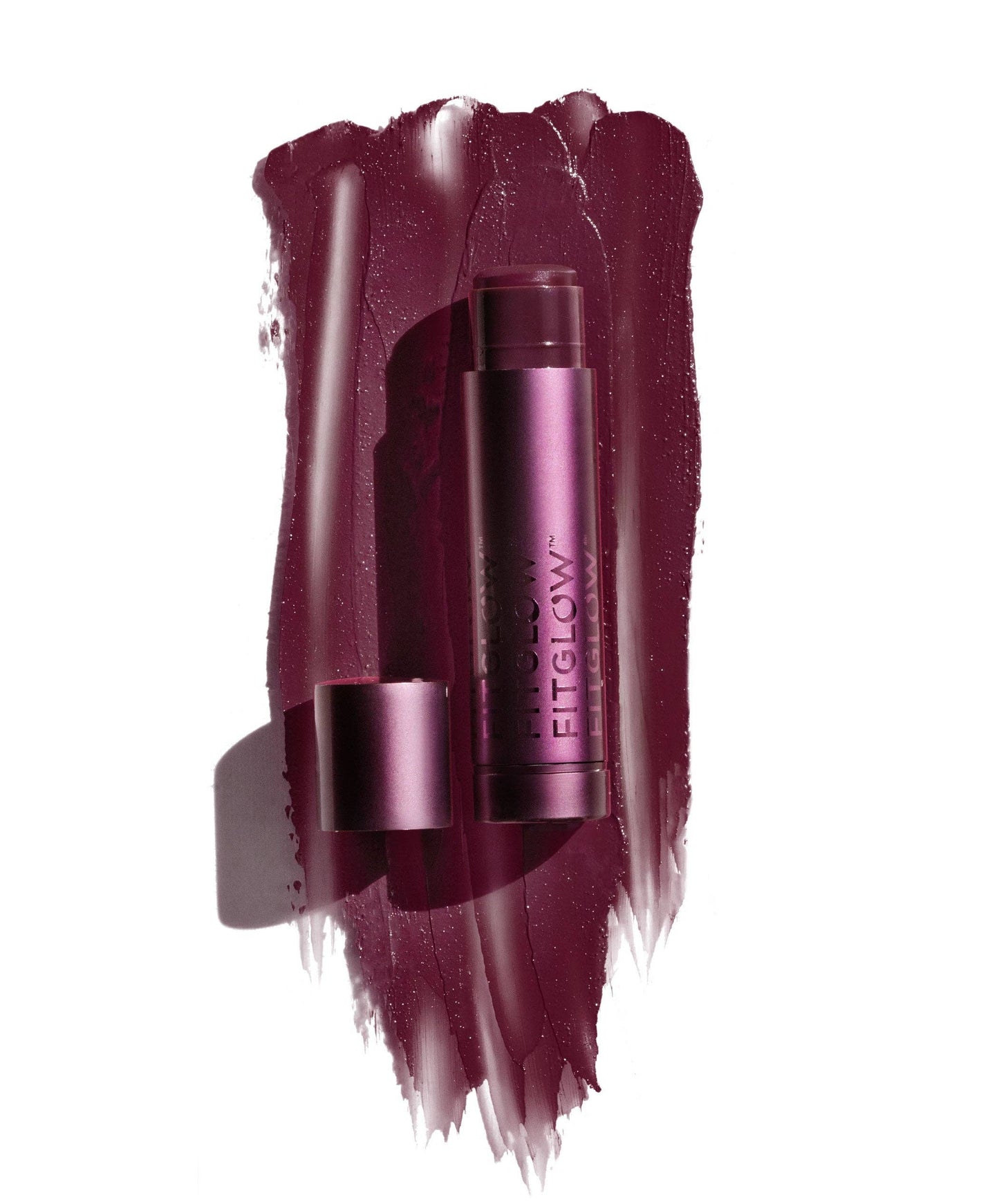 Fitglow Beauty - Cloud Collagen Lipstick + Cheek - Port - Soft Matte Black Plum